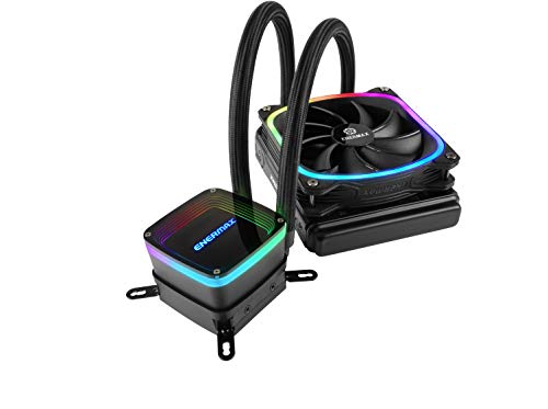 Enermax Aquafusion 120 Addressable RGB AIO CPU Liquid Cooler - 120mm Radiator, Single 120mm ARGB PWM Fan - Support Intel & AMD Ryzen - 5 Year Warranty