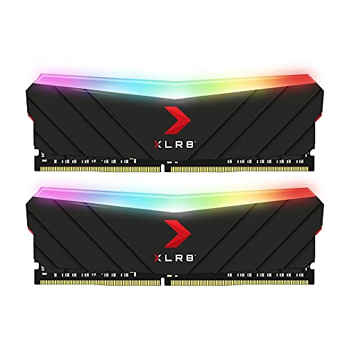 PNY XLR8 Gaming 16GB (2x8GB) DDR4 DRAM 3200MHz (PC4-25600) CL16 1.35V RGB Dual Channel Desktop (DIMM) Memory – MD16GK2D4320016XRGB