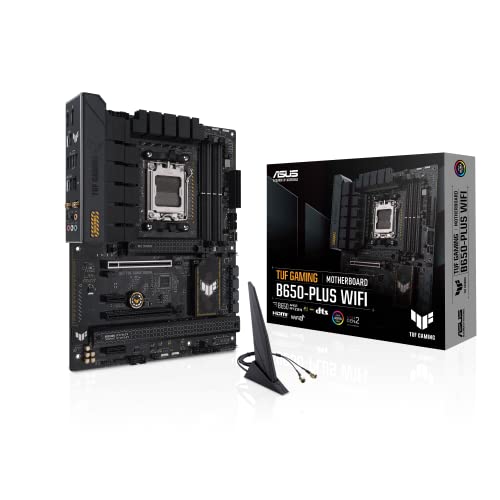 ASUS TUF Gaming B650-PLUS WiFi Socket AM5 (LGA 1718) Ryzen 7000 ATX Motherboard(14 Power Stages, PCIe® 5.0 M.2 Support, DDR5 Memory, 2.5 Gb Ethernet, WiFi 6, USB4® Support and Aura Sync)