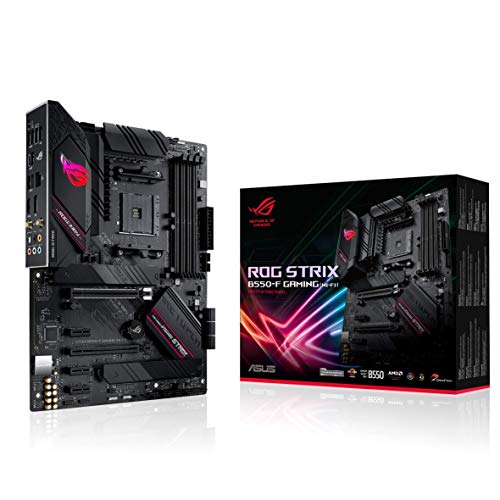ASUS ROG Strix B550-A Gaming AMD AM4 Zen 3 Ryzen 5000 & 3rd Gen Ryzen ATX Motherboard (PCIe 4.0, 2.5Gb LAN, BIOS Flashback, Dual M.2 with heatsinks, Addressable Gen 2 RGB Header and Aura Sync