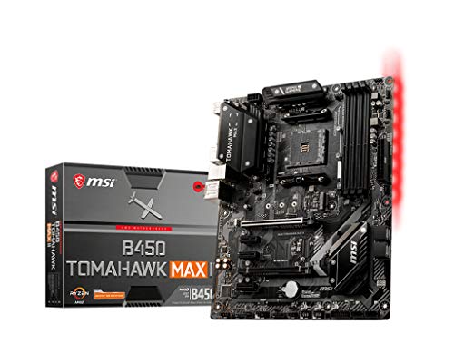 MSI B450 TOMAHAWK MAX II Gaming Motherboard (AMD Ryzen 3000 3rd gen ryzen AM4, DDR4, M.2, USB 3.2 Gen 1, HDMI, ATX)