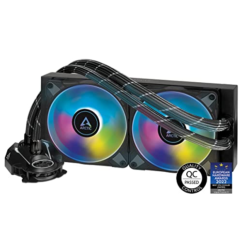 ARCTIC Liquid Freezer II 240 A-RGB - Multi-Compatible All-in-one CPU AIO Water Cooler with A-RGB, Compatible with Intel & AMD, PWM-Controlled Pump, CPU Cooler, AIO Cooler, CPU Liquid Cooler - Black
