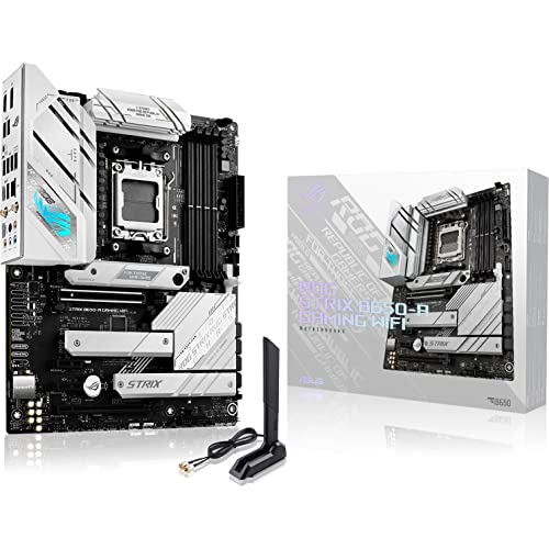 ASUS ROG Strix B650-A Gaming WiFi 6E AM5 (LGA1718) Ryzen 7000 Motherboard(12+2 Power Stages,DDR5,3xM.2 Slots,PCIe® 4.0, 2.5G LAN,WiFi 6E,USB 3.2 Gen 2x2 Type-C® Port)