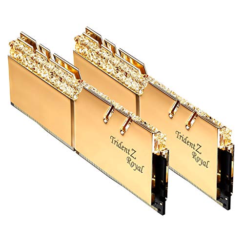 G.Skill 32GB DDR4 Trident Z Royal Gold 3200Mhz PC4-25600 CL16 1.35V Dual Channel Kit