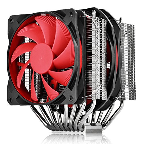 DEEPCOOL CPU Cooler Assassin II, 8 Heatpipes, 120mm and 140mm Fans, Nickel-Plated Twin-Tower Heatsink, Highly-Polished Copper Base, AM4 Compatible, 3-Year Warranty