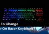 How to change color on Razer Keyboard?