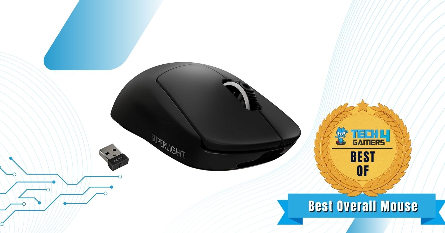 Logitech G PRO X SUPERLIGHT Wireless Gaming Mouse -- best Overall gaming mouse for butterfly clicking