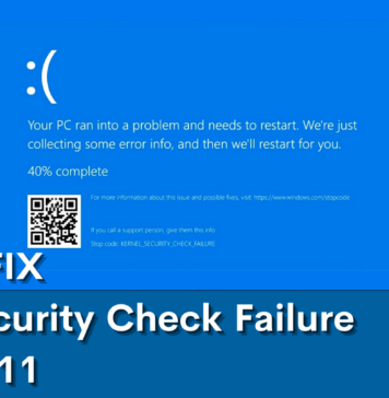 How to Fix Kernel Security Check Failure